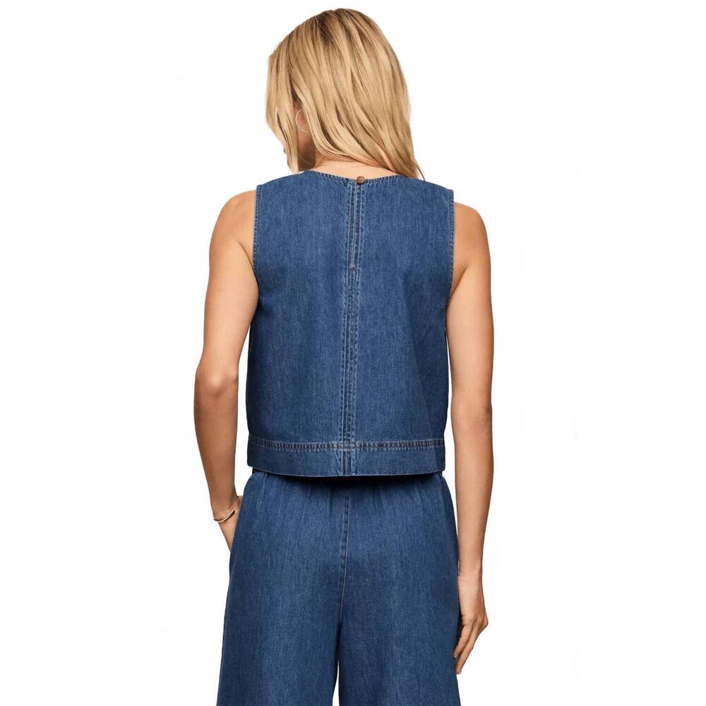 NEW Z SUPPLY sun seeker denim tank in blue - Picture 3 of 3